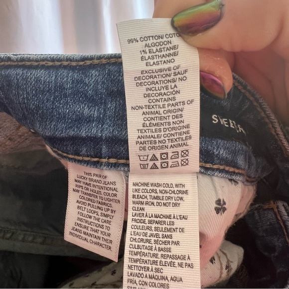 Lucky Brand Sweet Crop Denim Jeans, size 8/29 - Picture 4 of 9